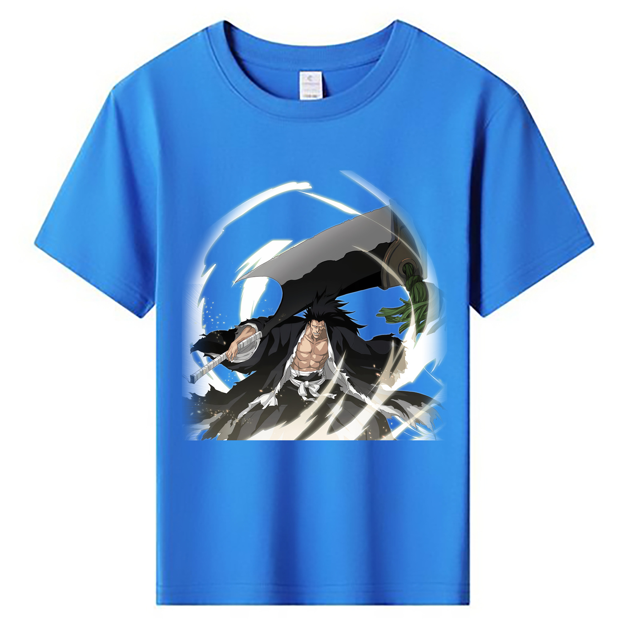 （画像用） ブリーチ ざらき けんぱち BLEACH Zaraki Kenpachi 綿100％キッズTシャツ（フロントプリント）